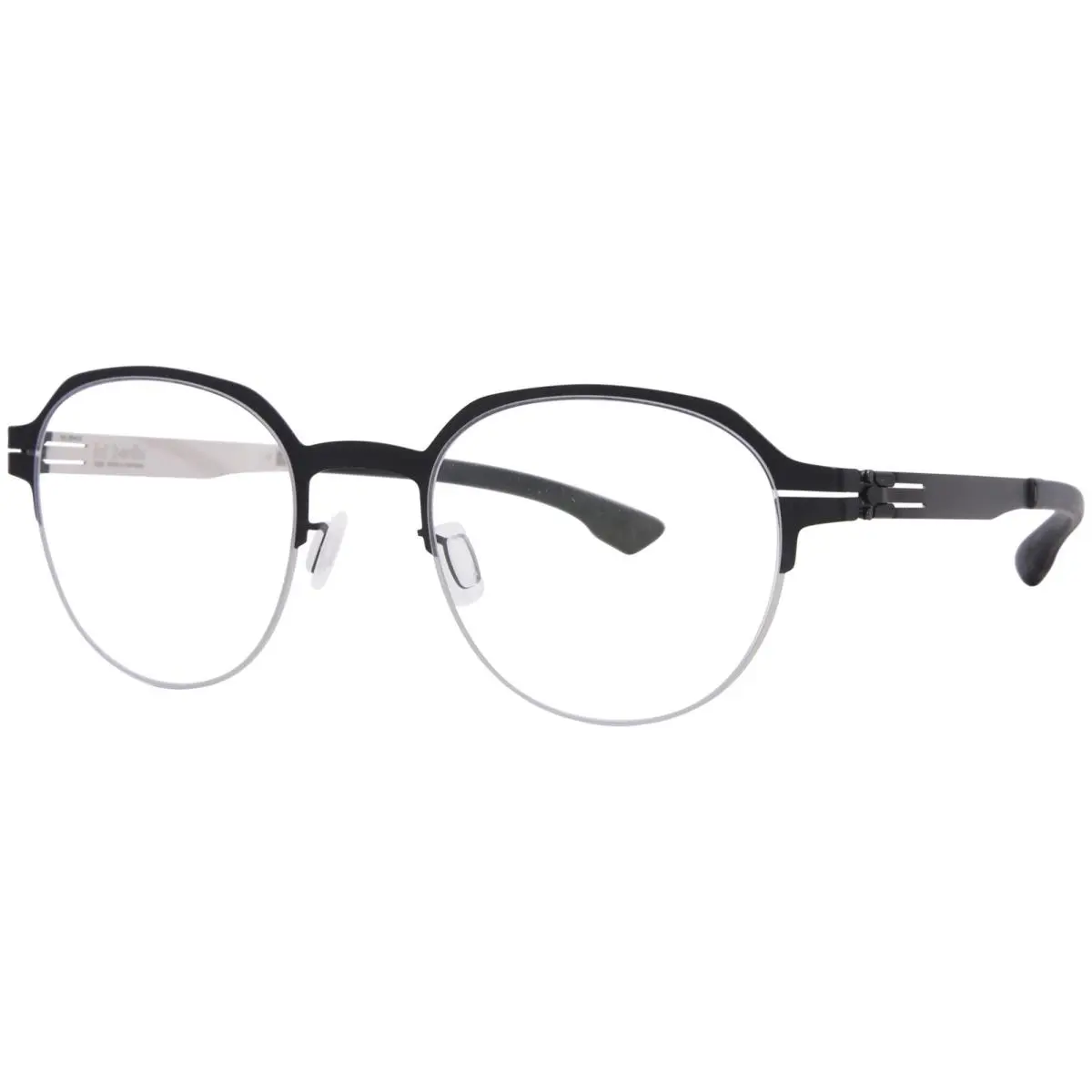 Ic Berlin Ari IC5003 Eyeglasses Women`s Off-white/black Valley Full Rim 50mm