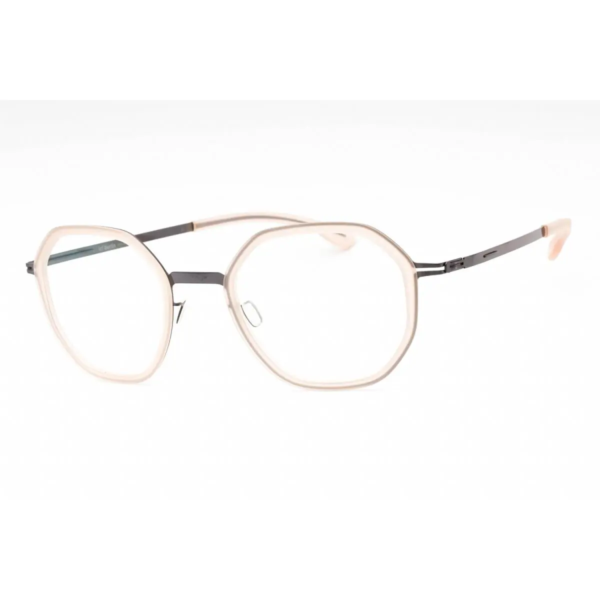 IC Berlin Raja D0094H 301 Shiny-aubergine-ice-tea-matte 48mm Eyeglasses - Frame: Shiny Aubergine Ice Tea Matt, Lens: Clear Demo Lenses, code: 301