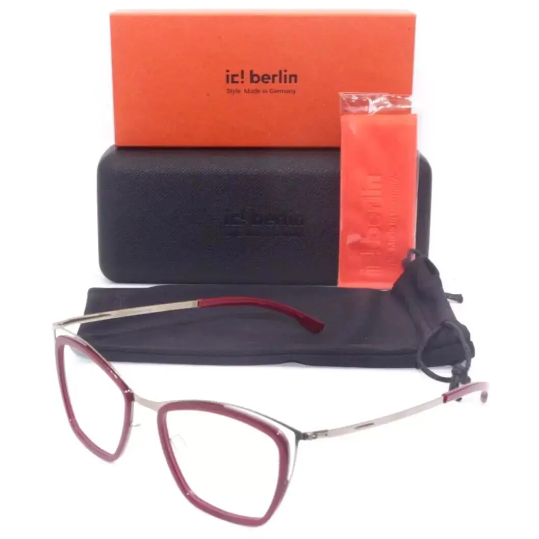 IC Berlin Louisa Shiny Bronze Burgundy Eyeglasses Frame 47-19 - Frame: SHINY BRONZE BURGUNDY