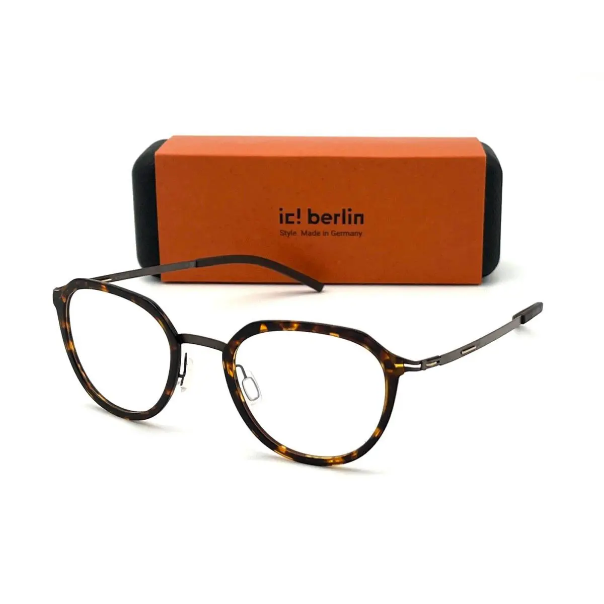 IC Berlin Juna Teak Magma / Clear Lens 49mm Eyeglasses by ic! berlin