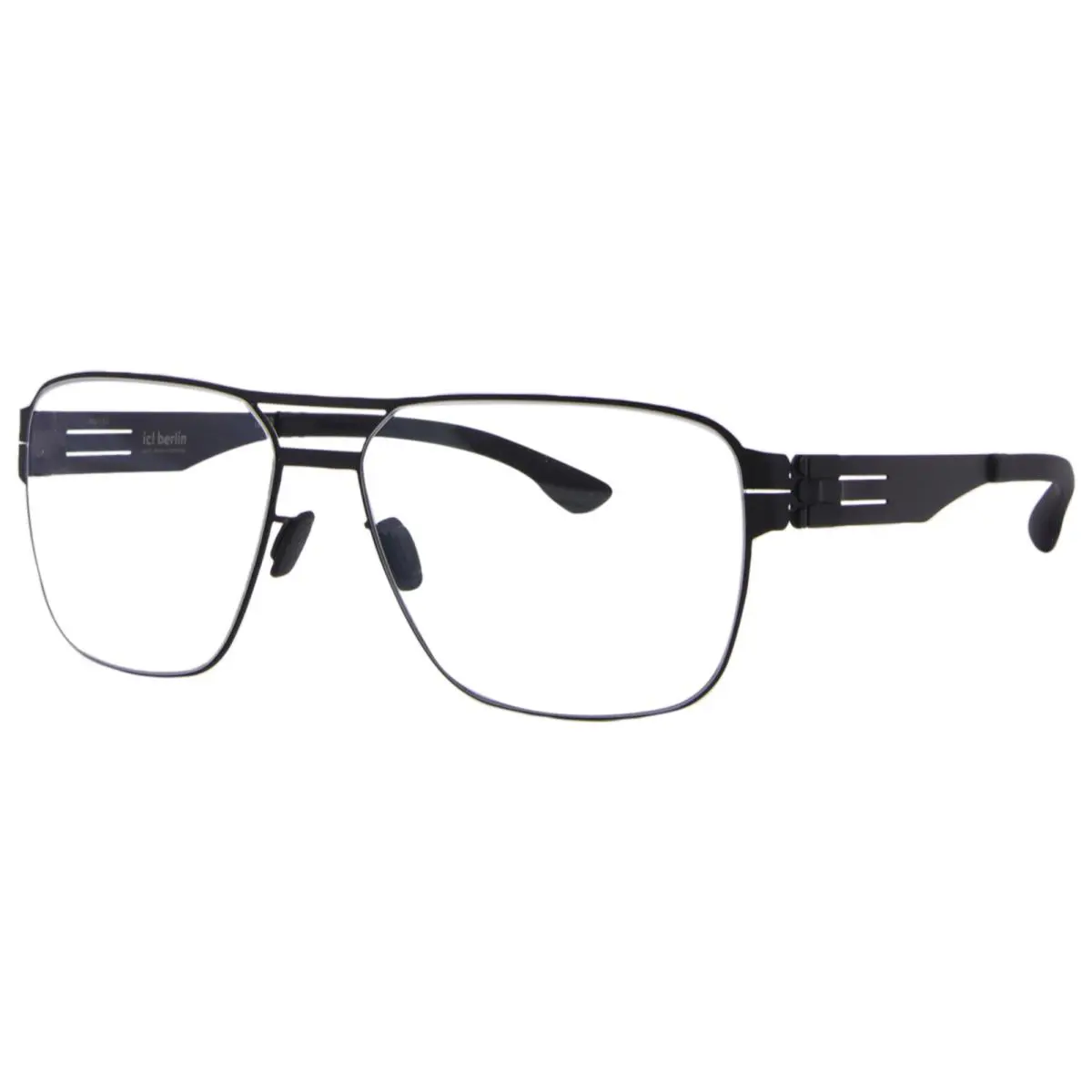 Ic Berlin Elias Eyeglasses Men`s Black Full Rim Square Shape 59mm by ic! berlin