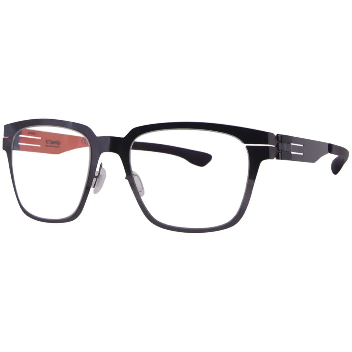 Ic Berlin Bo Eyeglasses Women`s Shiny Aubergine/flame/purple Full Rim 52mm by ic! berlin