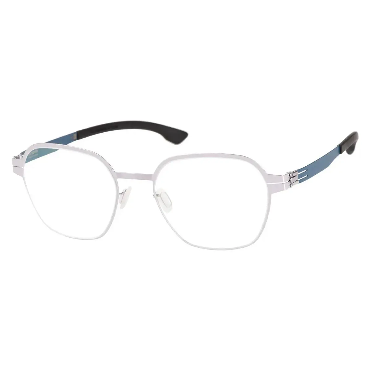 ic Berlin Theda Pearl Blue Black Round Unisex 51-18 Eyeglasses