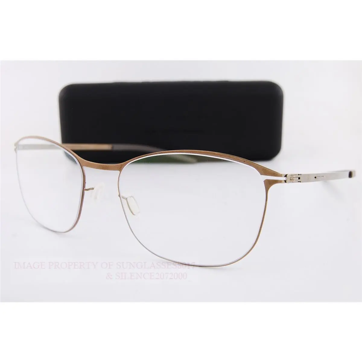 ic Berlin Eyeglass Frames Sahel Shiny Bronze Made in Germany 52mm
