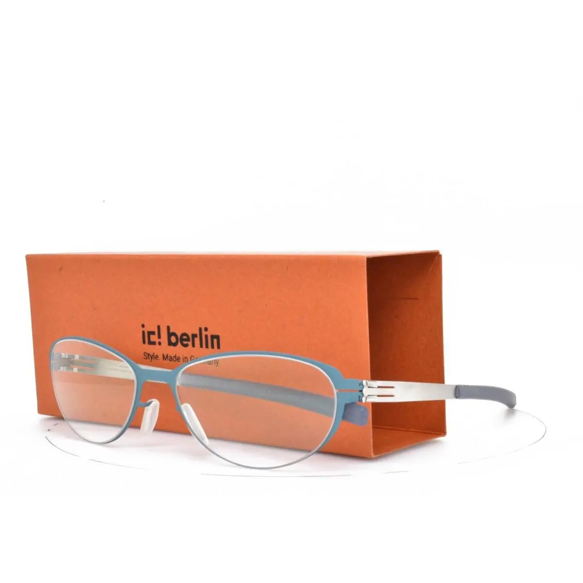 IC Berlin Eyeglasses Oval Cat Eye Green Silver 53-18-145 Rossana P - Frame: Green