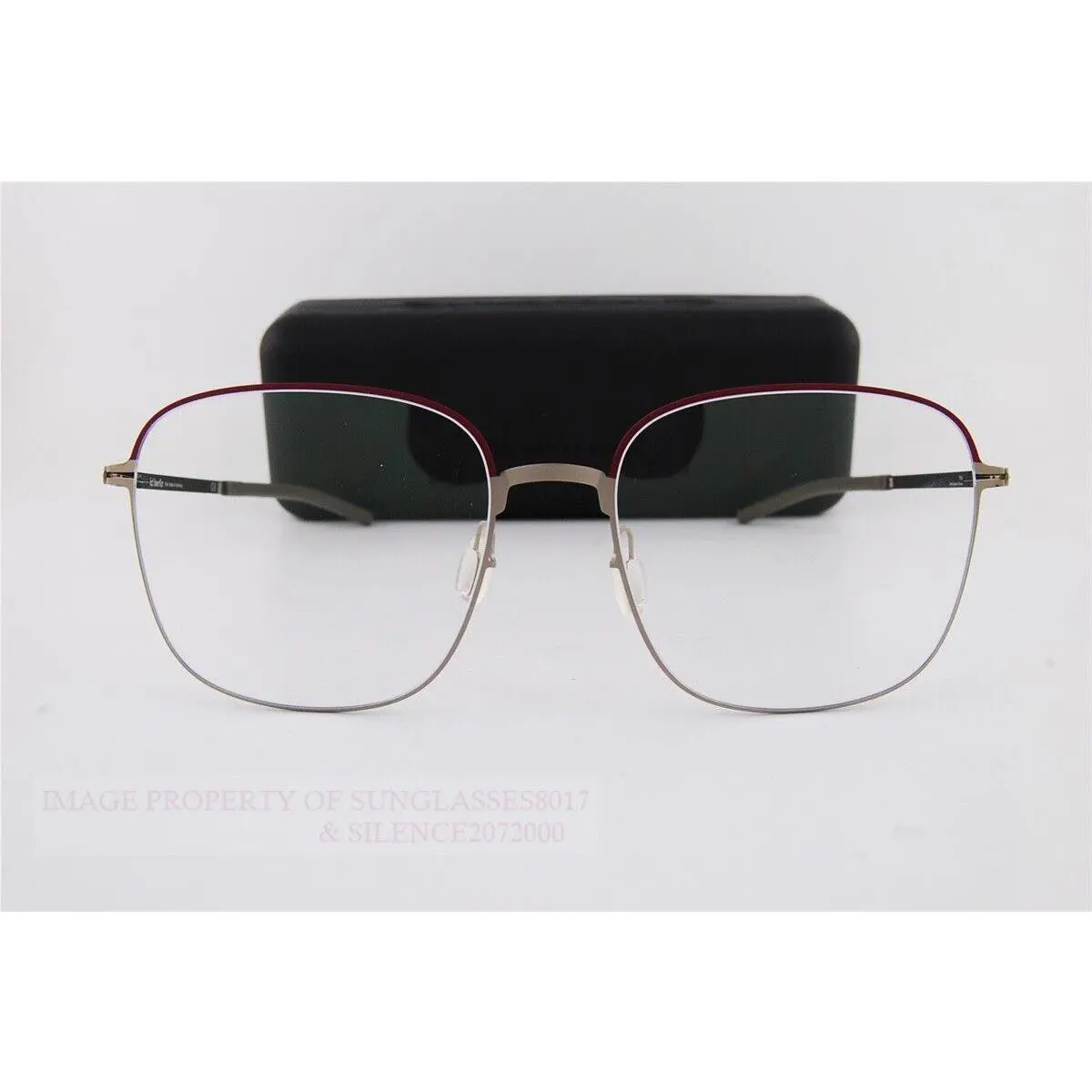ic Berlin Eyeglass Frames Yuri Dark Magenta/bronze Made in Germany 57