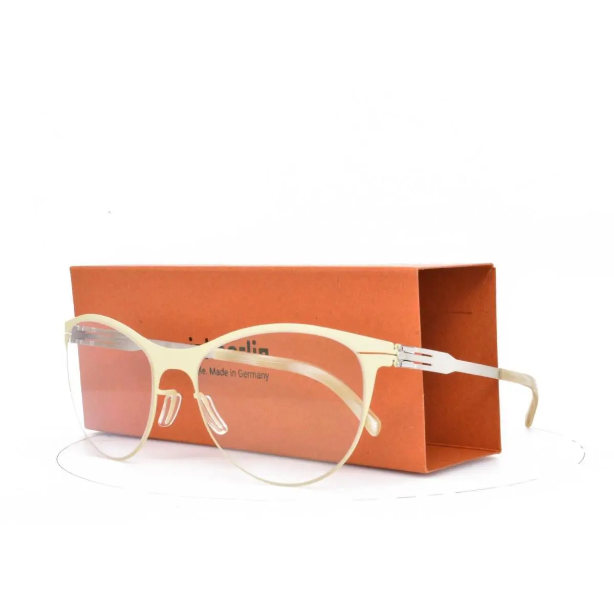 iC Berlin Eyeglasses Lucie H. Eggshell Off White Cat Eye Frame 54-19-145