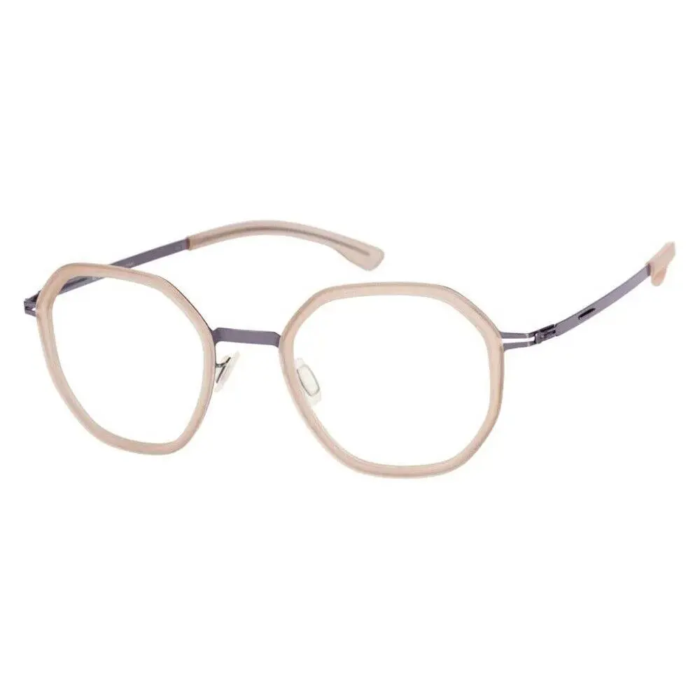 ic Berlin Raja Shiny-aubergine-ice-tea-matt Geometric Unisex 48-22 Eyeglasses by ic! berlin