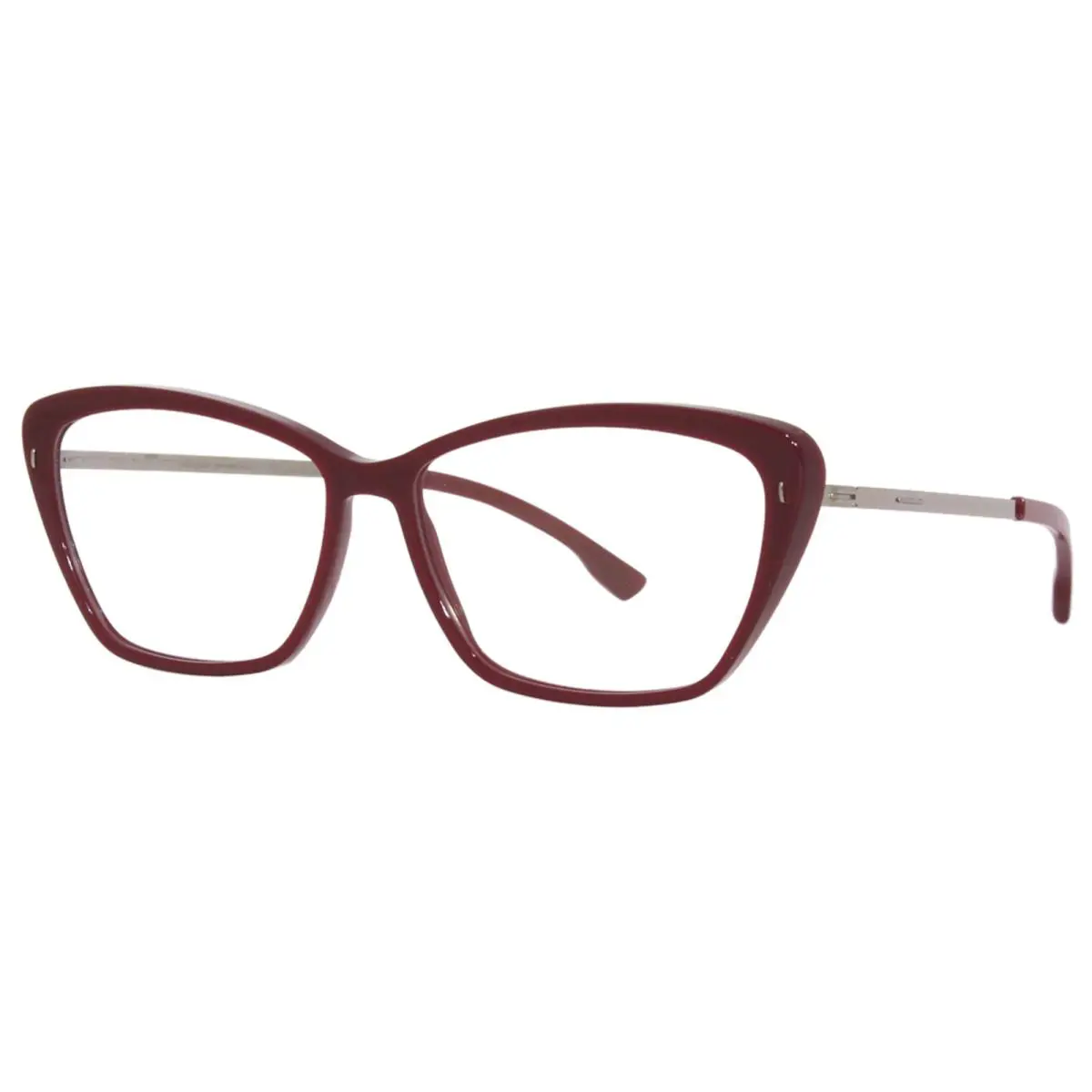 Ic Berlin Zelda Eyeglasses Women`s Burgundy/shiny Bronze Full Rim Cat Eye 53mm by ic! berlin
