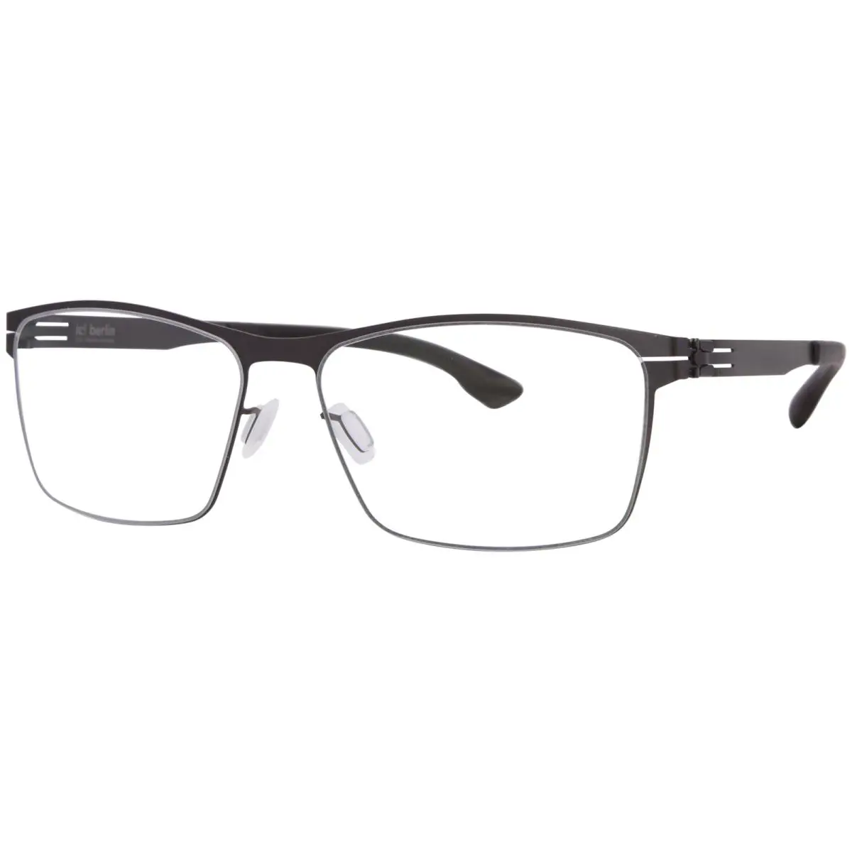 Ic Berlin Stuart-l Eyeglasses Men`s Teak/nougat Full Rim Square Shape 55mm by ic! berlin