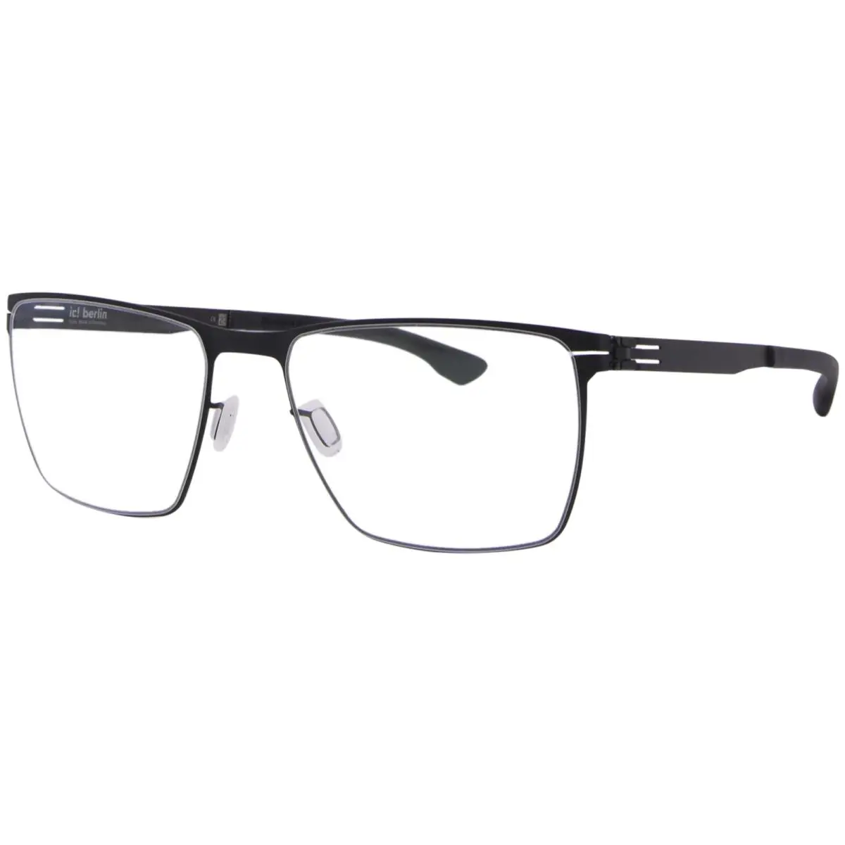 Ic Berlin Thomas-a Eyeglasses Men`s Black Full Rim Square Shape 56mm by ic! berlin
