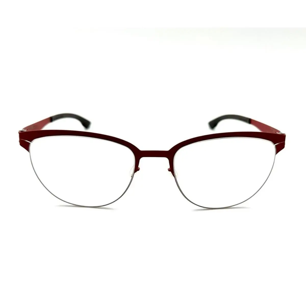 ic Berlin The Ingenue Eyeglasses Carmine Red/nougat / Rx-clear Lens 53mm by ic! berlin