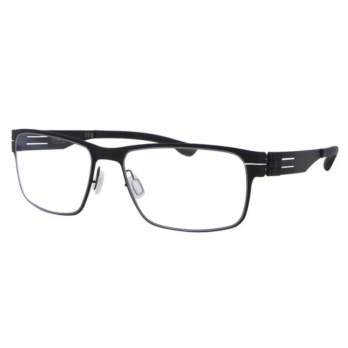 Ic Berlin Paul-r-large Eyeglasses Black Full Rim Rectangle Shape 56mm by ic! berlin