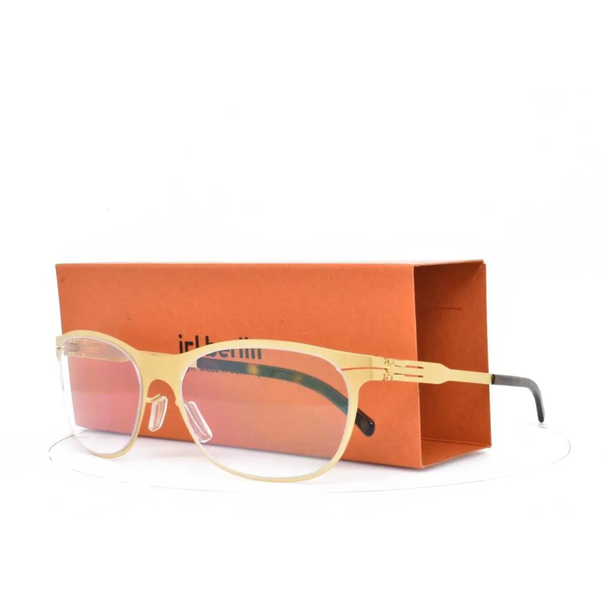 iC Berlin Eyeglasses Matte Gold Frame 54-19-145 Aprikose