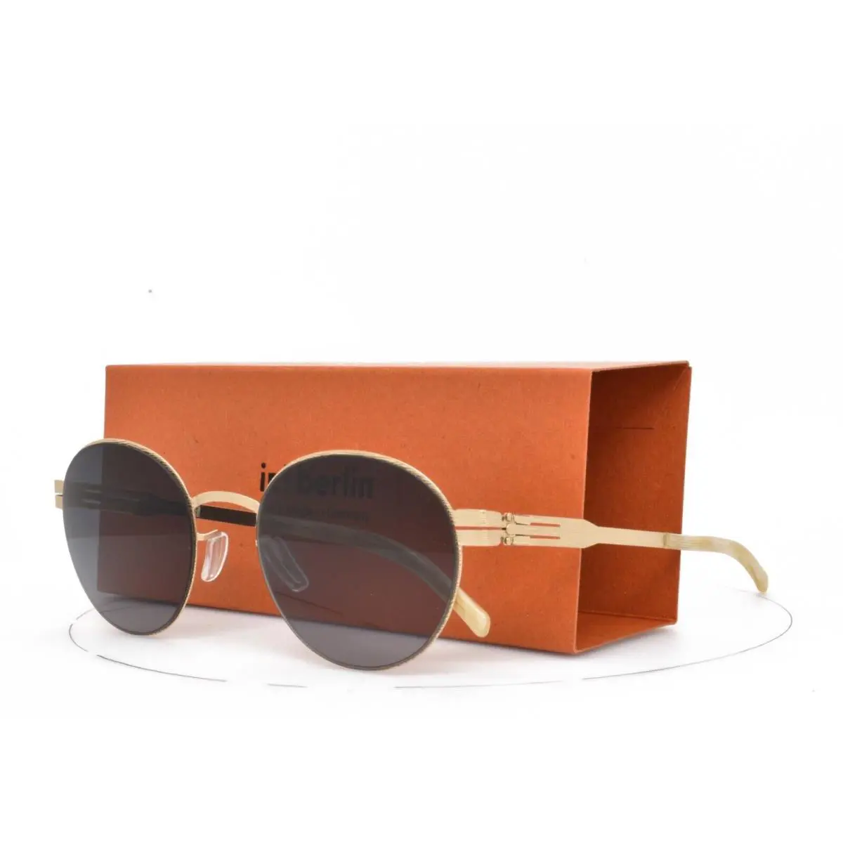 iC Berlin Sunglasses Claude Waved Rose-gold 49-22-145 by ic! berlin