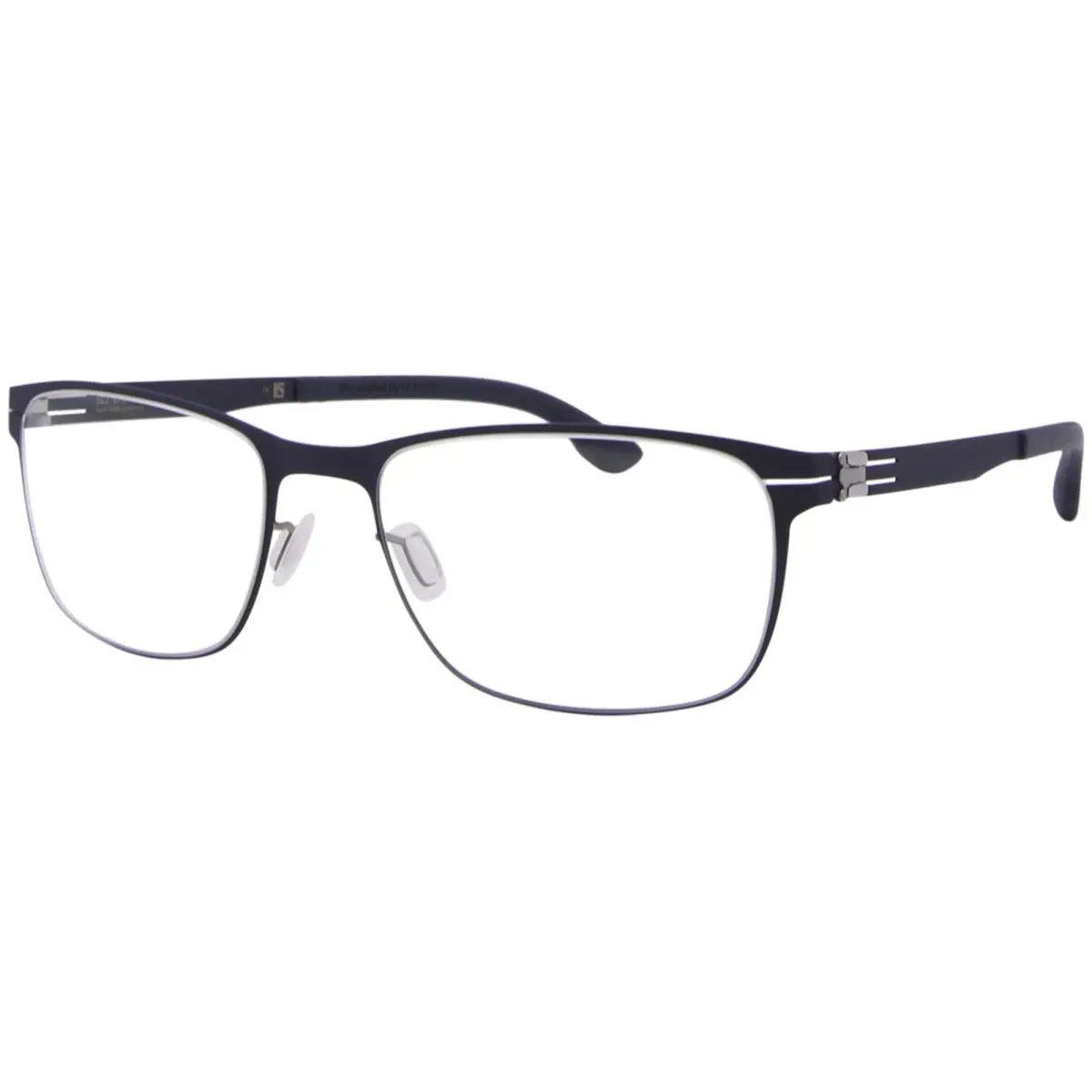 Ic Berlin Dennis-n-large Eyeglasses Marine Blue Full Rim Square Shape 56mm by ic! berlin