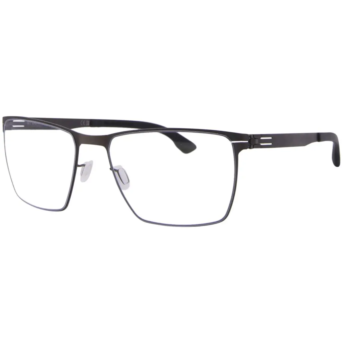 Ic Berlin Thomas-a Eyeglasses Men`s Graphite/black Full Rim Square Shape 56mm by ic! berlin