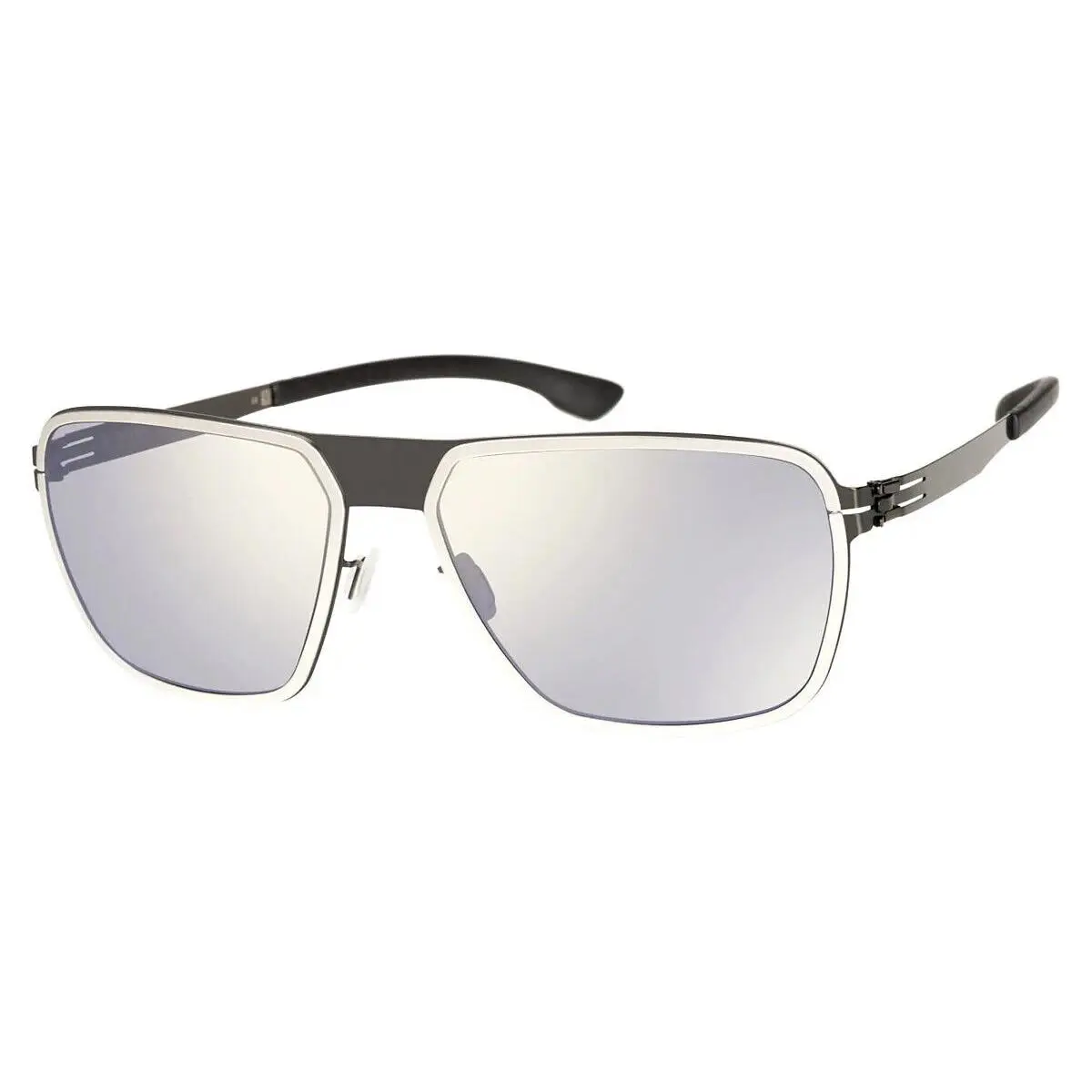 ic Berlin Molybdenum Gun-metal-pearl Pilot Grey Sunglasses Men 60-16