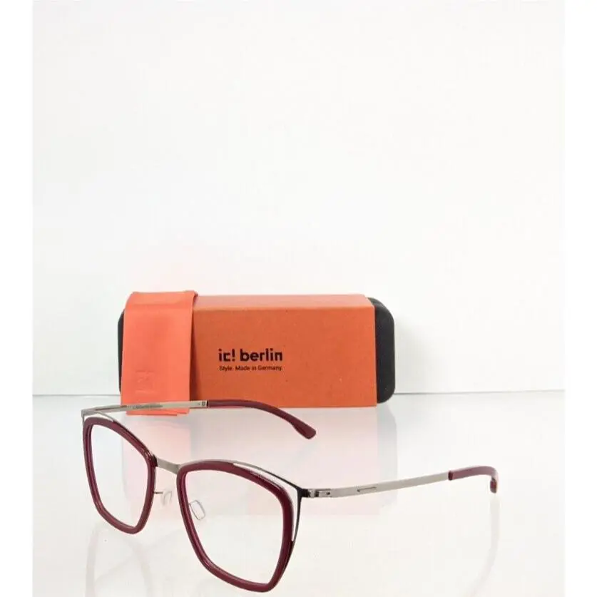ic Berlin Eyeglasses Model Louisa Burgundy Bronze 47mm