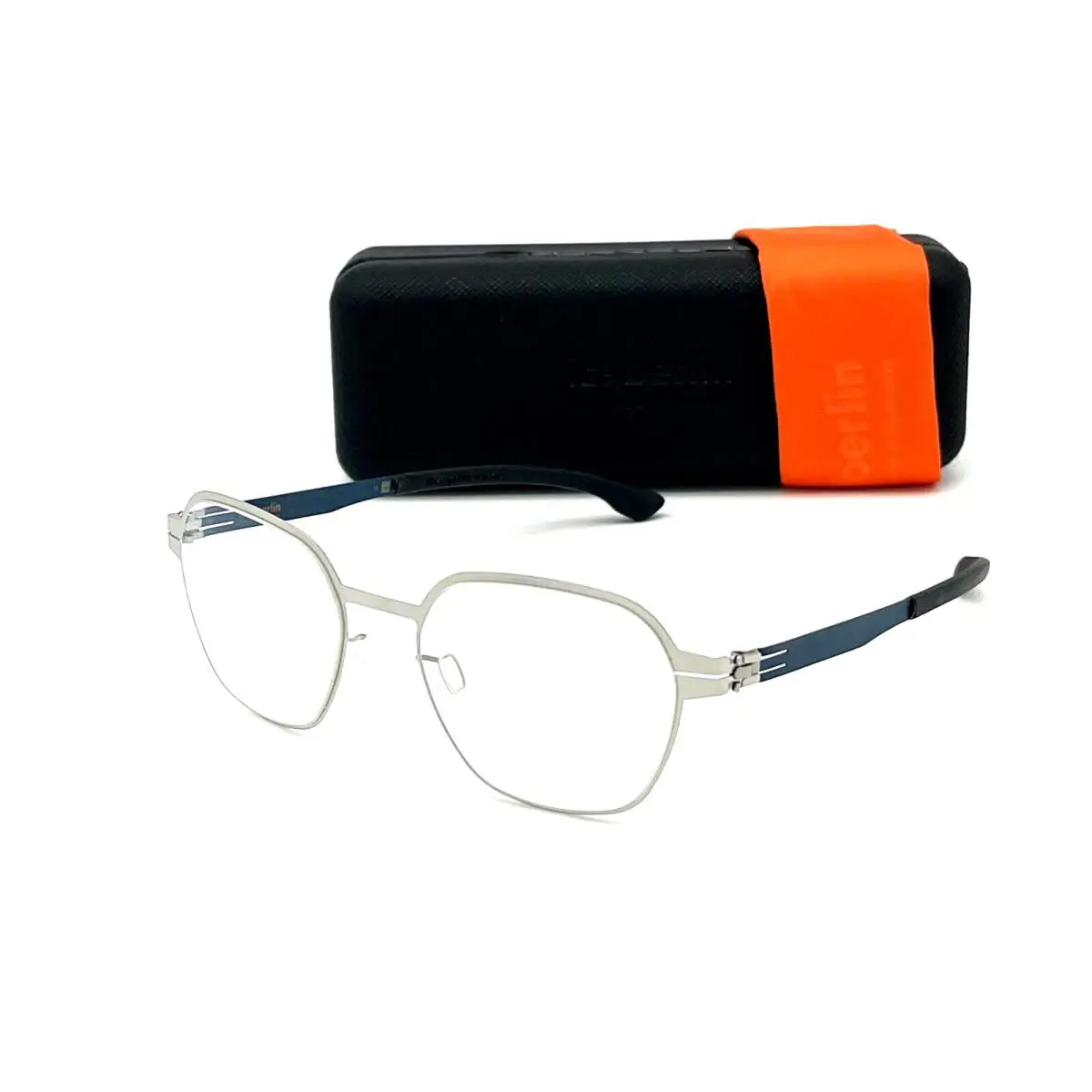 IC Berlin Theda Pearl Blue Black / Clear 51mm Eyeglasses by ic! berlin