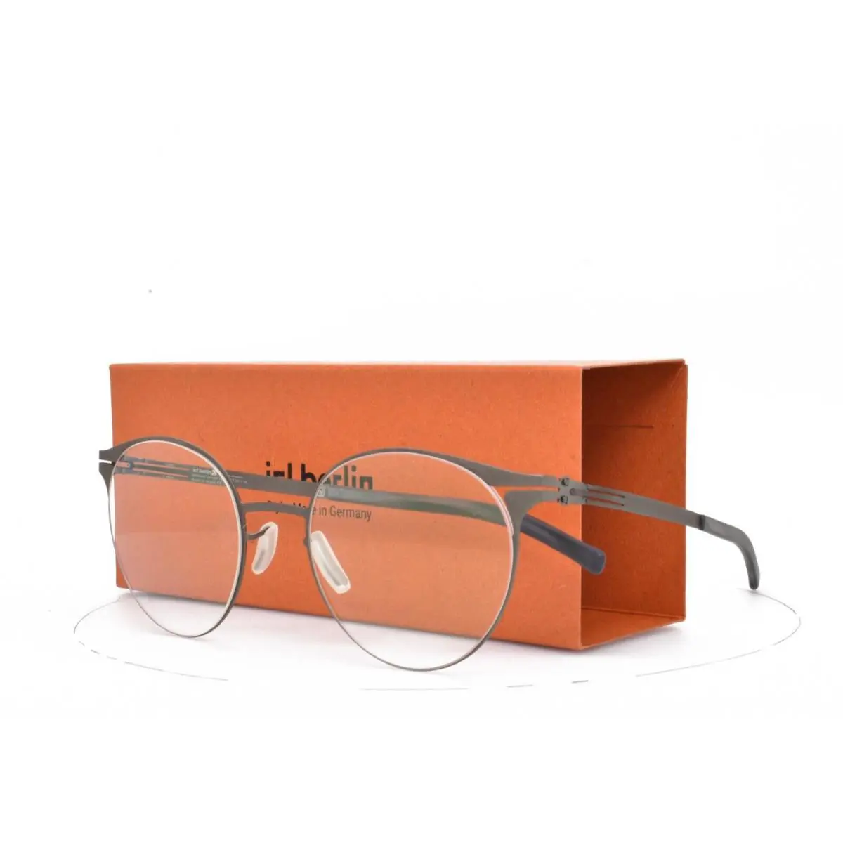 iC Berlin Eyeglasses Graphite Round Panto Nose Bridge 49-21-145 Filio K. K-pop - Frame: Graphite