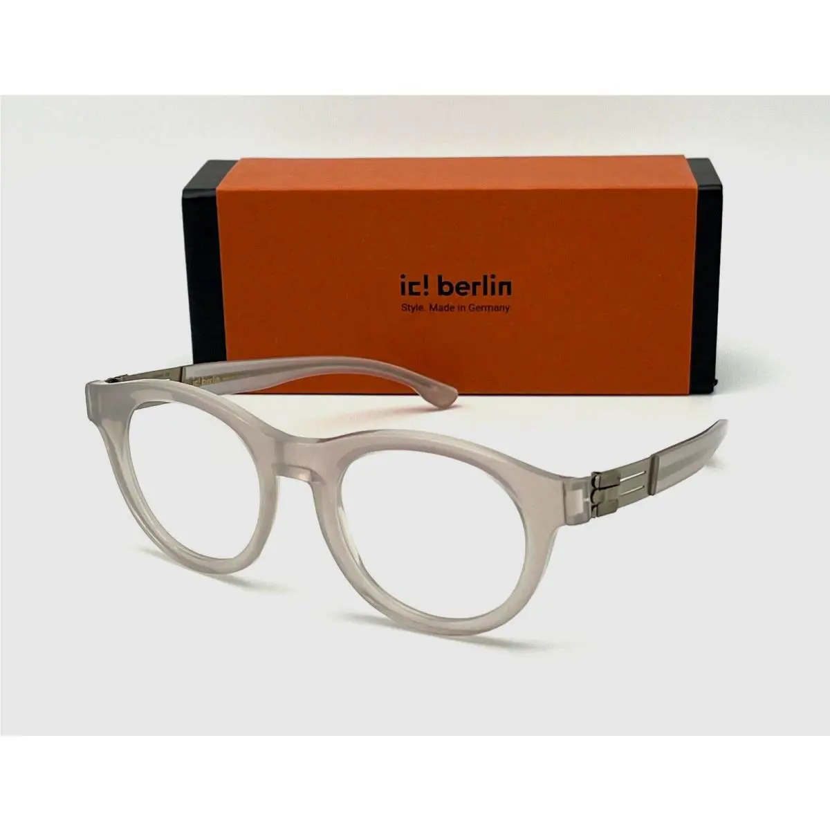 IC Berlin Glen Gray Smoke Bronze / Clear 49mm Eyeglasses - Frame: Gray Smoke Bronze