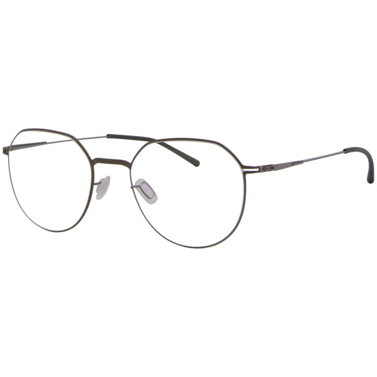 Ic Berlin Lio Eyeglasses Bronze/warm Grey Full Rim Round Shape 49mm