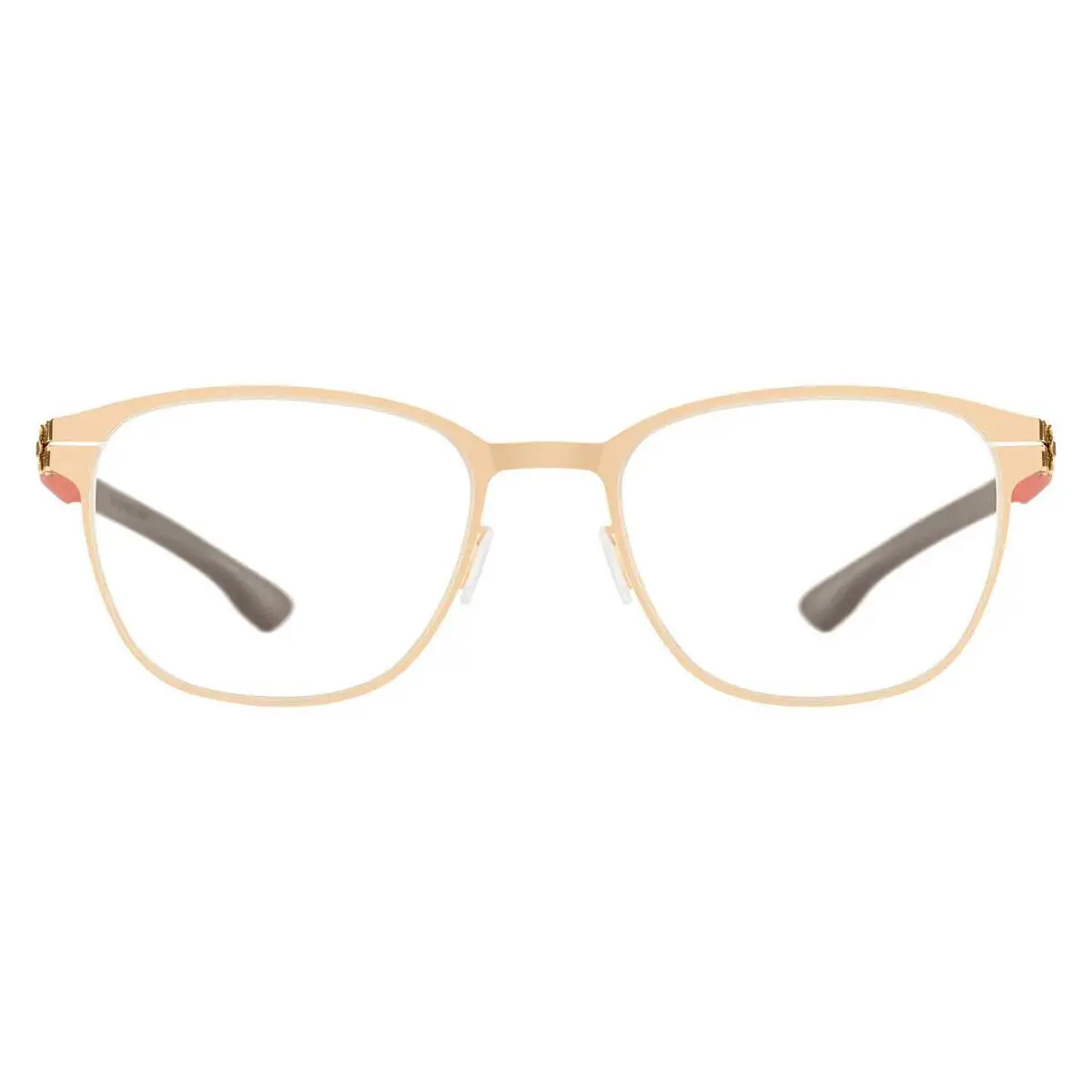 ic Berlin Luka Rose Gold Rose Chilli Warm Grey Cat Eye Women 53-19 Eyeglasses by ic! berlin
