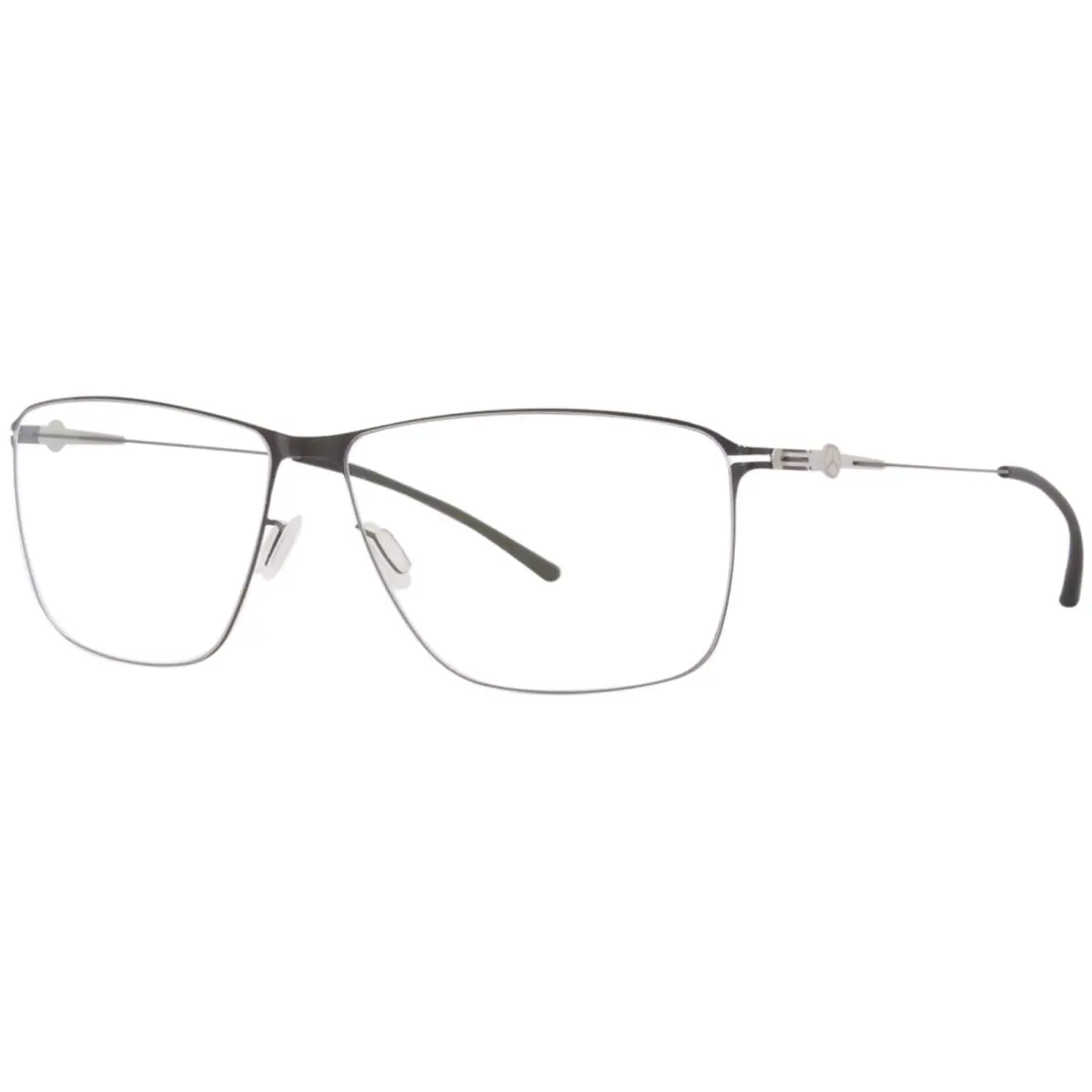Ic Berlin X Mercedes-benz MB-07 Eyeglasses Men`s Gunmetal/black Full Rim 58mm