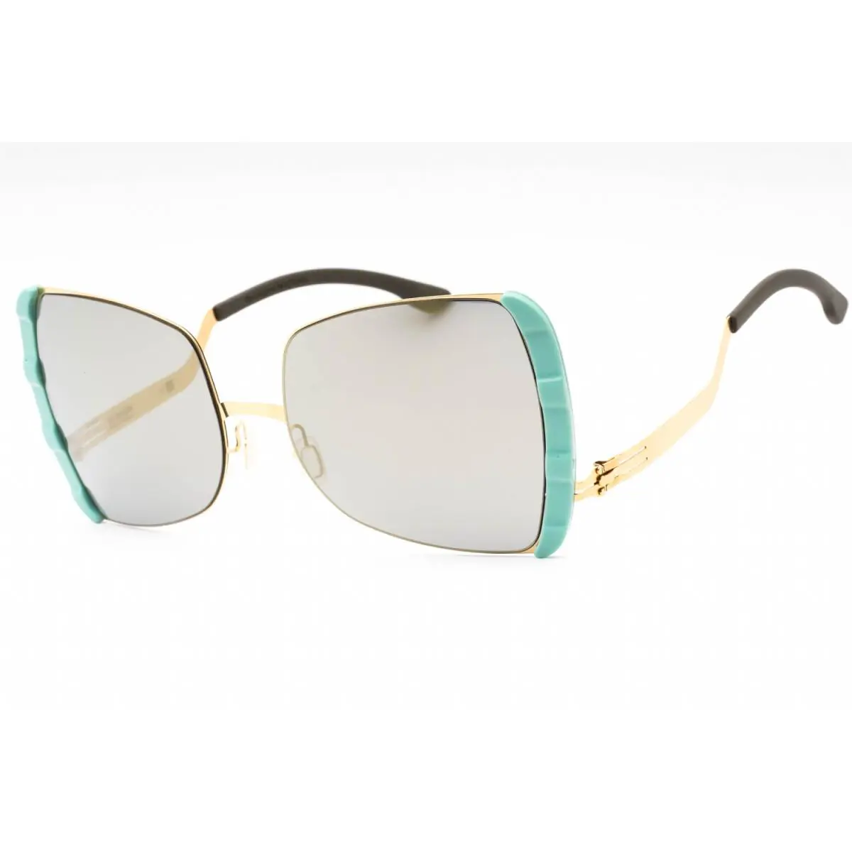 IC Berlin Vip D0072H 248 Matt-gold-pistachio/brown Silver Mirror by ic! berlin