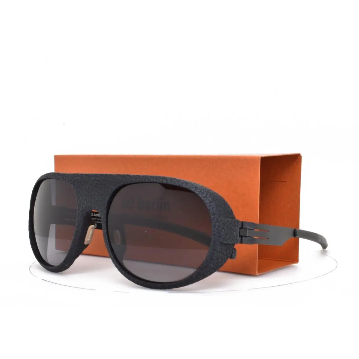 iC Berlin Sunglasses Glacier Matte Black Pebble Shield 54-21-145