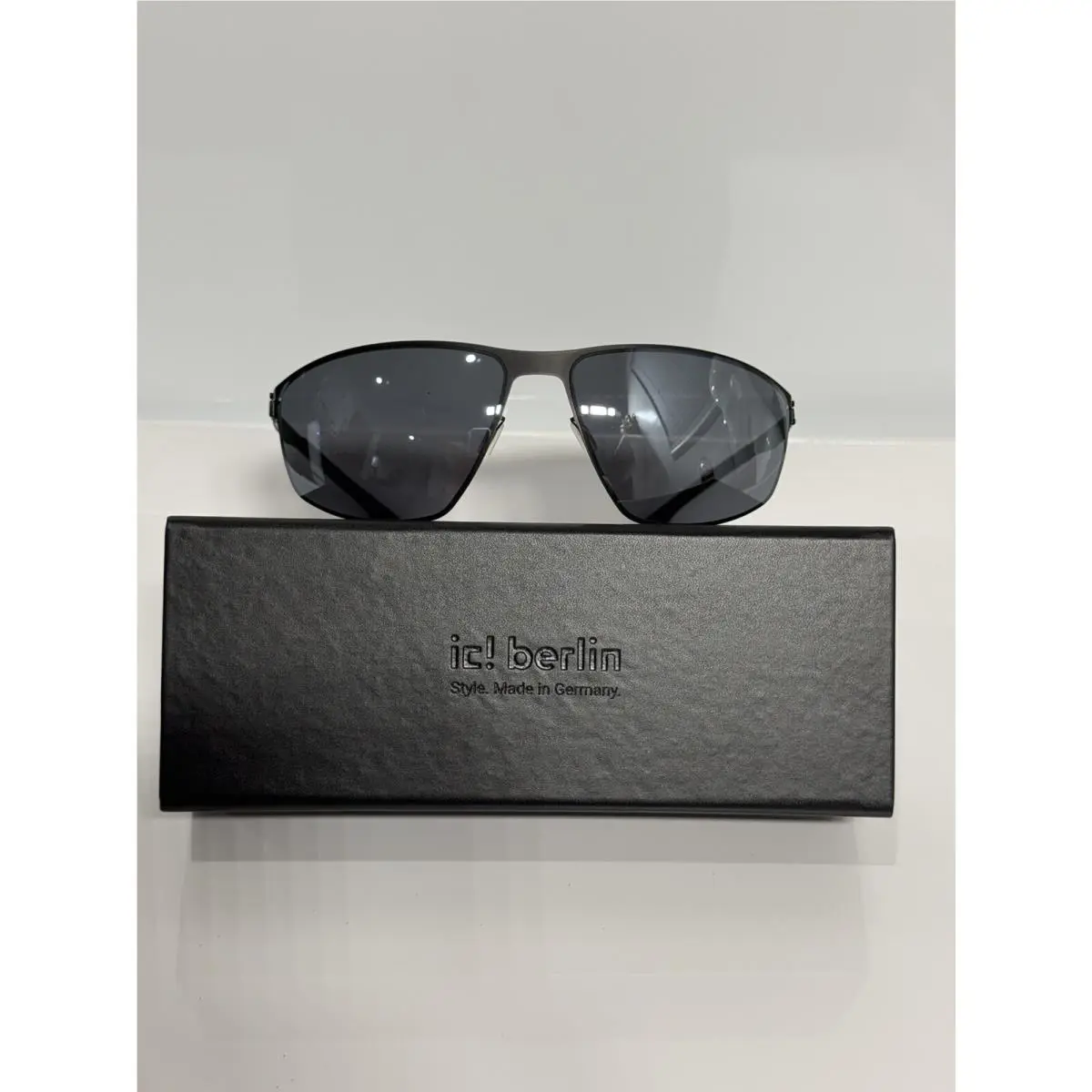 IC Berlin I See 2020 Matrix Neo Style Black Wraparound Sunglasses 66mm