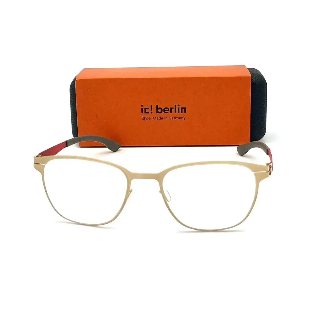 IC Berlin Luka Rose Gold Rose Chilli Eyeglasses Frame 53-19