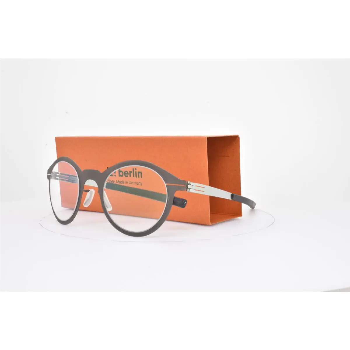 iC Berlin Eyeglasses 60 Hirschgarten Graphite Grey Round Panto Frame 45-25-145