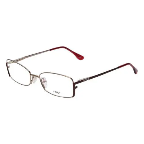 Fendi Designer Reading Glasses F960-770-52 mm in Light Bronze Red Pink - Multi-Color, Frame: Pink, Lens: Clear