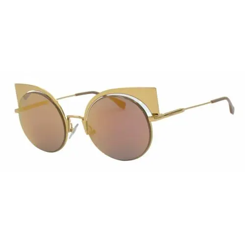 FF 0177/S 001OJ Gold / Fuchsia Mirror Sunglasses 53-22-135 by Fendi
