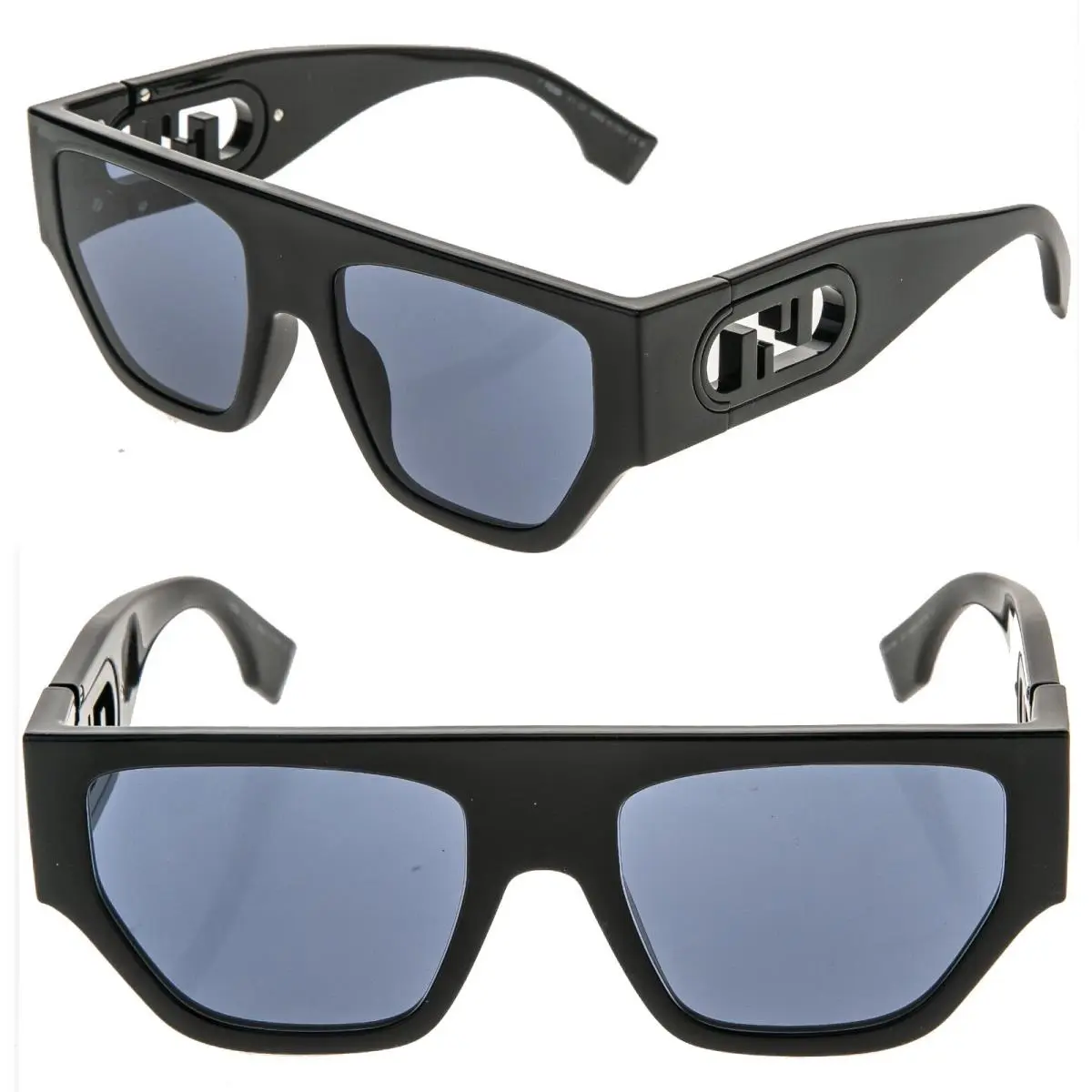 O`lock FE40108U 40108 Black Fashion FF Lock Logo Unisex Sunglasses by Fendi
