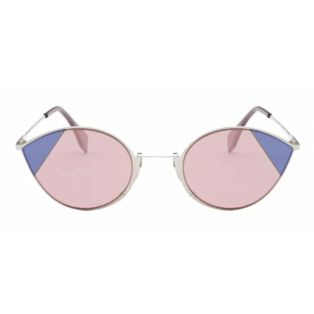 Fendi FF0341/S Avb Silver Pink Women Cat-eye Sunglasses W/pink Lens