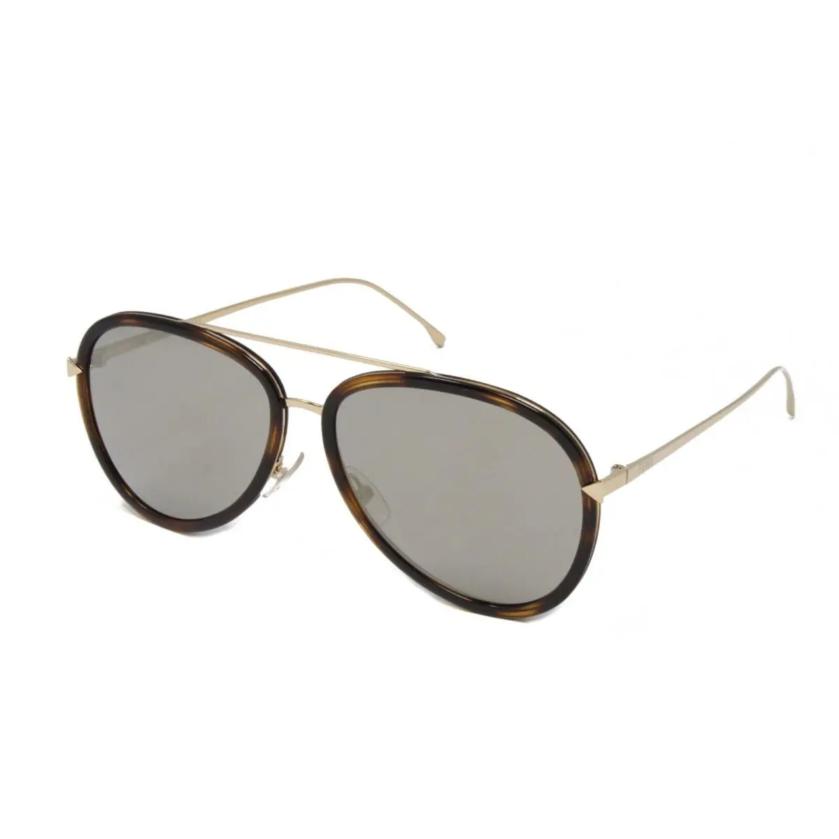 Fendi Sunglasses Women`s Aviator Metal Havana Gold 57mm FF0155S-0C1