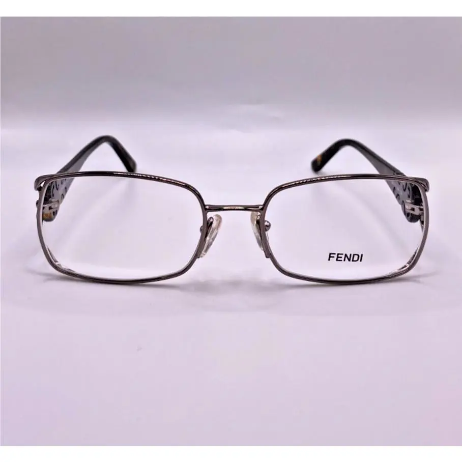 Fendi F872 036 Silver Tortoise Metal Optical Eyeglasses Frame 52-17-135 RX