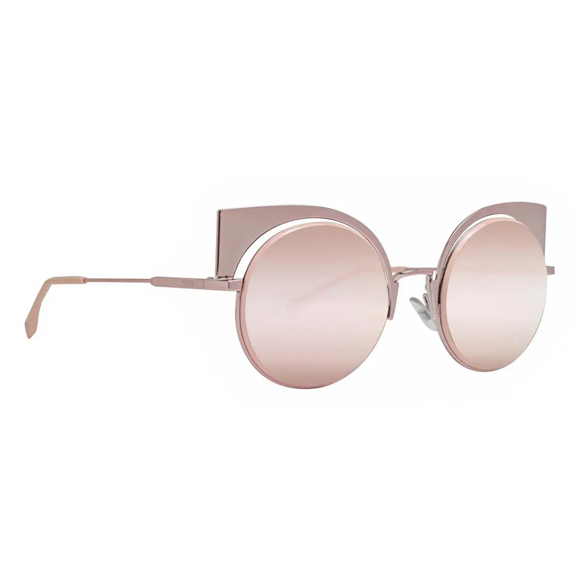 Fendi FF 0177/S Z5D0J Rose Pink/ Pink Mirror Lens Sunglasses