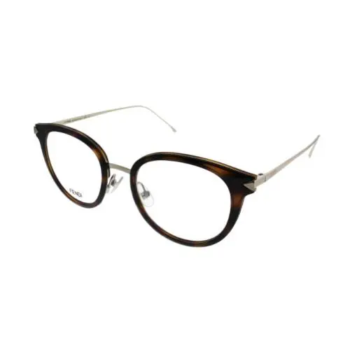 Eyeglasses FF0166 V4Z 48 Rx Eyeglasses Frames Havana Brown 48-20-140 Gold by Fendi