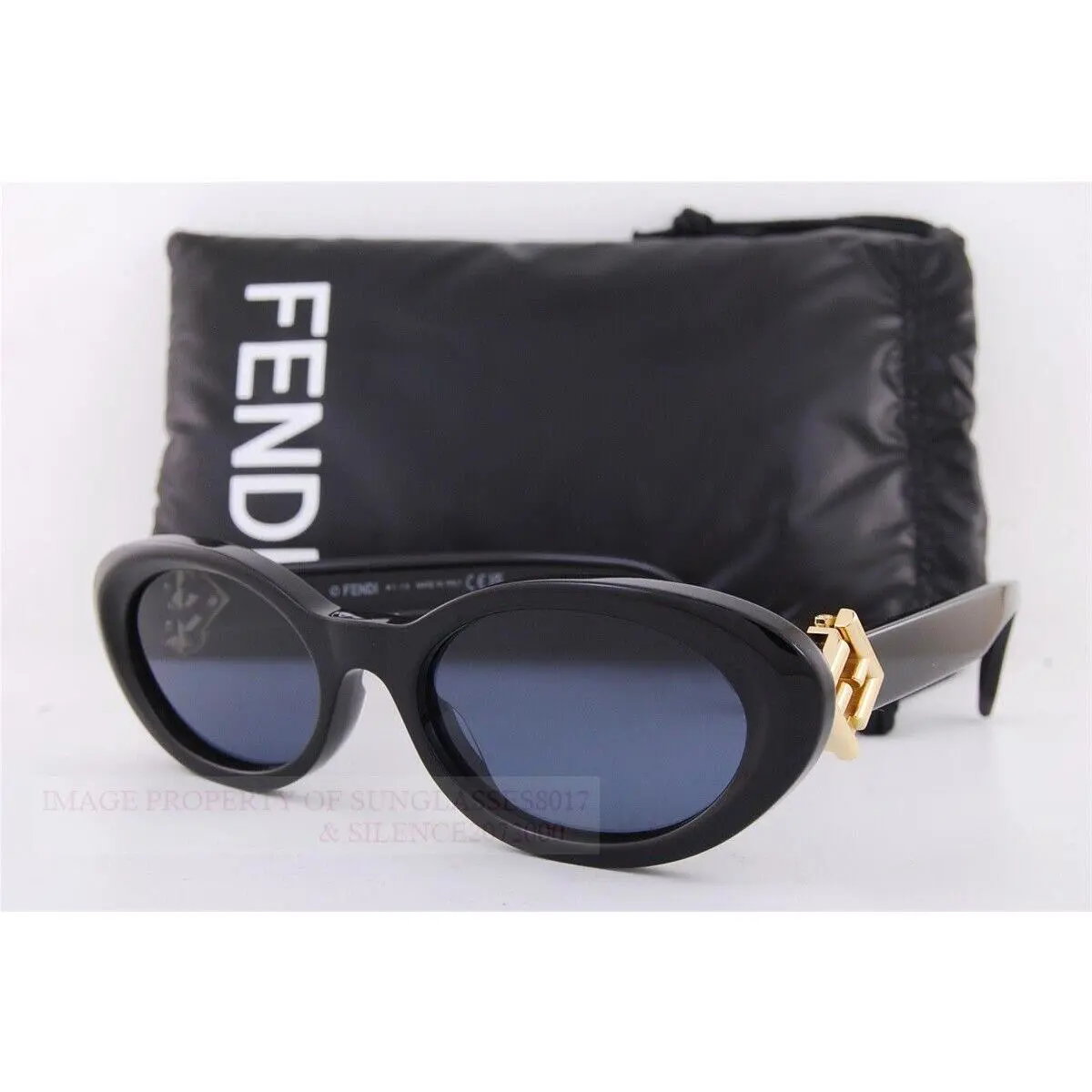 Fendi Sunglasses FE 40140U 01A Black/grey For Women
