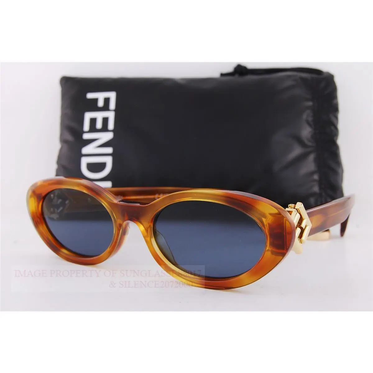 Fendi Sunglasses FE 40140U 56V Havana/grey For Women