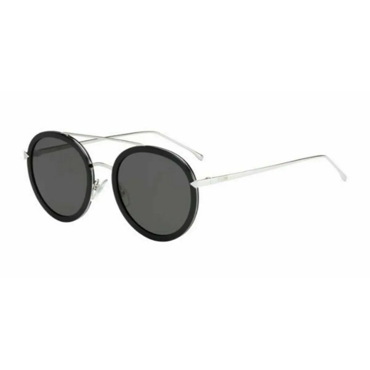 Fendi FF 0156/S Rmg NR Black Palladium-grey Mirrored Lens Sunglass - Frame: Black Palladium, Lens: Grey