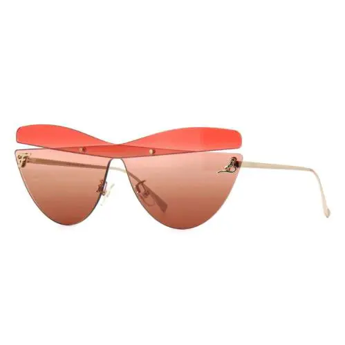 Fendi FF 0400 Sunglasses Mgtha Gold Frame 0400/S