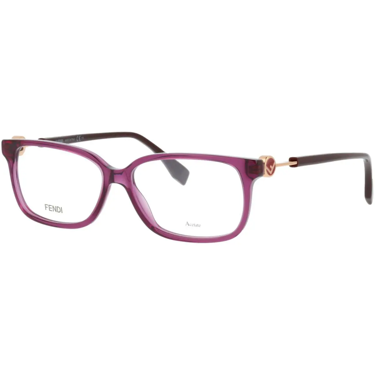 Fendi Eyeglasses FF0394 0T7 54mm Plum / Demo Lens