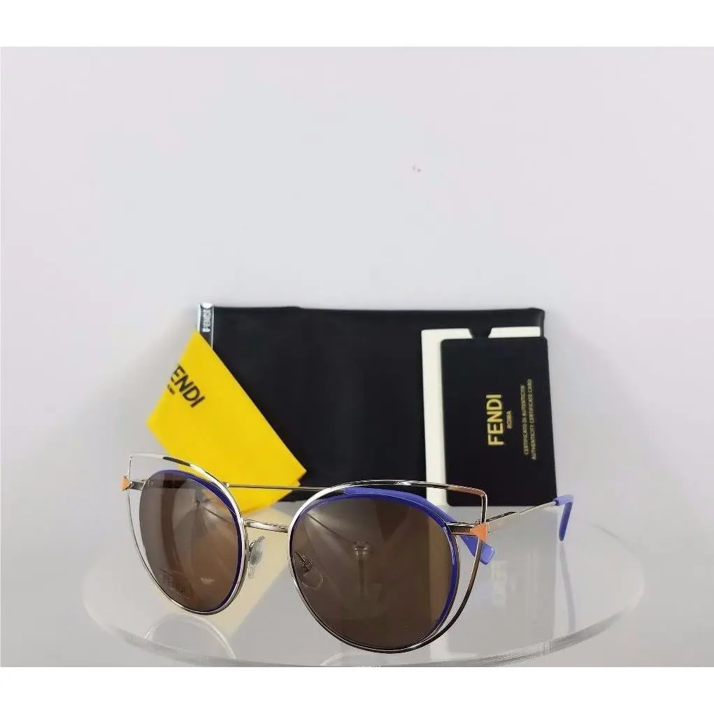 Fendi FF 0176/S Sunglasses 3YGUT Gold Purple Frame 53mm