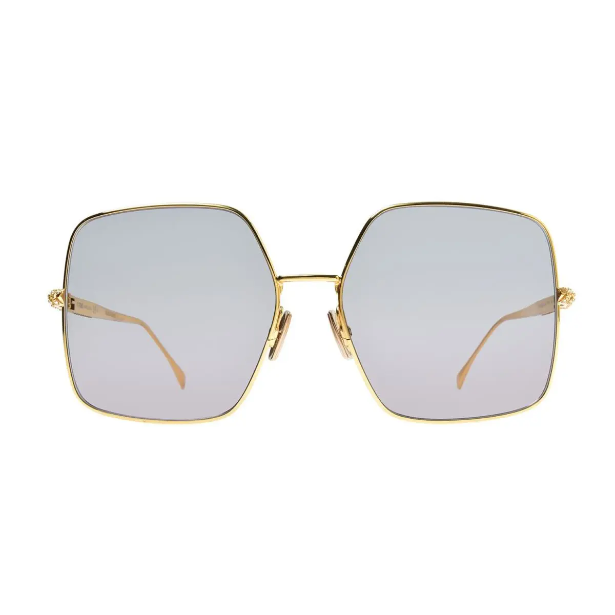 Fendi Gold “oversized Aviator” Sunglasses Light Lenses FF0439/S