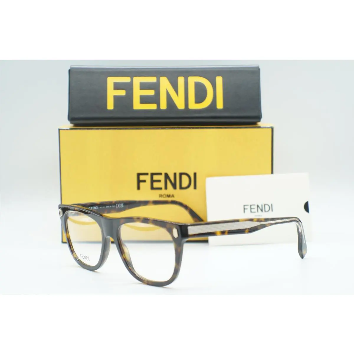 Fendi FE50070I 052 Dark Havana Eyeglasses Frames 54-17
